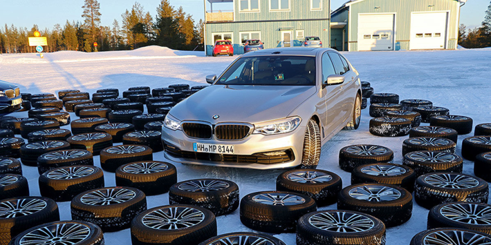 Comparativa de 51 neumáticos de invierno en un BMW Serie 5